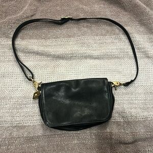 Libaire Made In USA Black Leather  Mini Bag